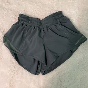 Olive green RARE lululemon hotty hots size 2